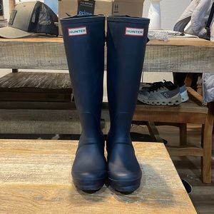 Navy Hunter Rain Boots
